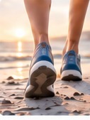 Walking shoes ready for time outdoors.